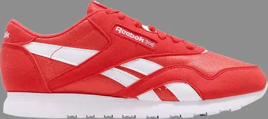Кроссовки classic nylon color 'canton cobal' Reebok, красный