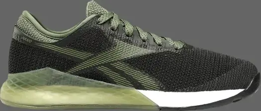 Кроссовки wmns nano 9 'black canopy green' Reebok, черный