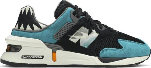 Кроссовки New Balance Shoe Palace x 997S, черный/белый/бирюзовый