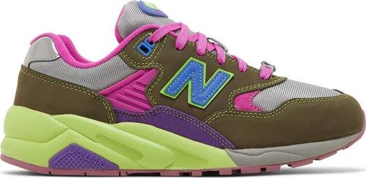 Кроссовки New Balance Stray Rats x 580 'Tribute to 2007 - Dark Moss', зеленый