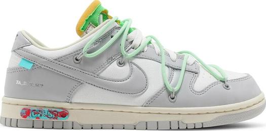 Кроссовки Nike Off-White x Dunk Low 'Lot 07 of 50', белый