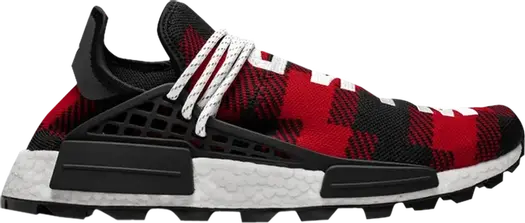 Кроссовки Adidas BBC x Pharrell x NMD Human Race 'Red Plaid' Friends & Family, красный