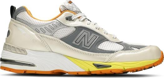 Кроссовки New Balance Aries x 991 Made In England 'Orange Silver', серебряный