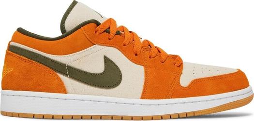 Кроссовки Air Jordan 1 Low SE Light Curry, оранжевый