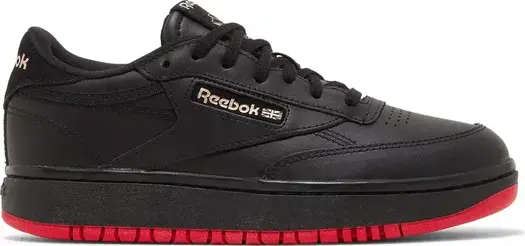 Кроссовки cardi b x wmns coated club c double 'black' Reebok, черный