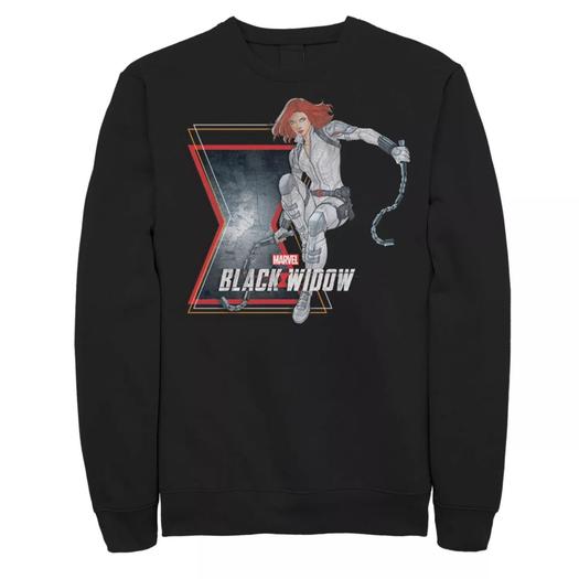 Мужской свитшот Marvel Black Widow Action Pose Licensed Character