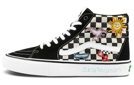Кроссовки Sk8 Skateistan X Skate Vans-Hi 'Checkerboard'