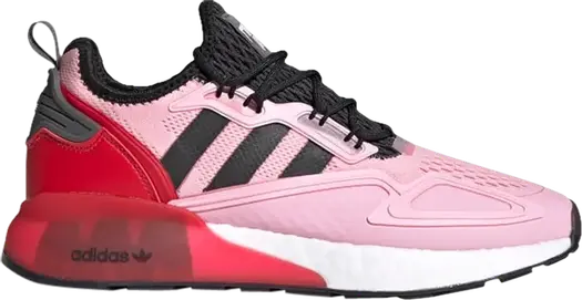 Кроссовки Adidas Ninja x ZX 2K Boost 'Time In - True Pink Scarlet', розовый