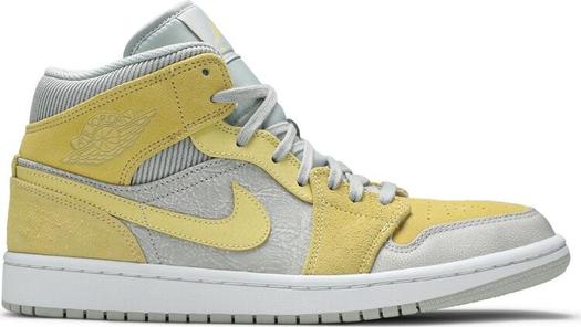 Кроссовки Air Jordan 1 Mid SE Lemon Wash, загар