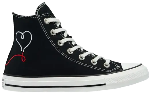 Кроссовки Converse Chuck Taylor All Star High Made with Love - Black, черный