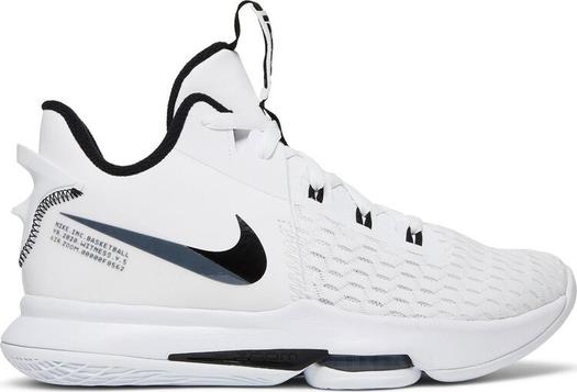 Кроссовки Nike LeBron Witness 5 EP 'White Black', белый
