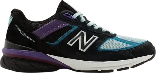 Кроссовки New Balance 990v5 Made in USA 'Aqua', черный
