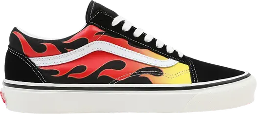 Кроссовки Vans Old Skool 36 DX Anaheim Factory - Epic Flame, черный