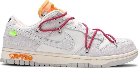 Кроссовки Nike Off-White x Dunk Low 'Lot 35 of 50', белый