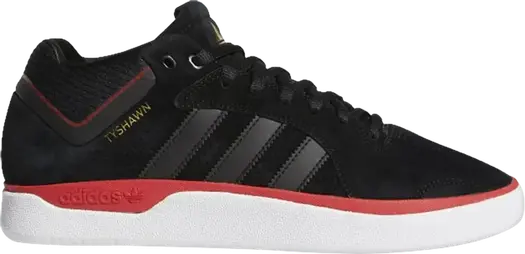 Кроссовки Adidas Tyshawn 'Black Scarlet', черный