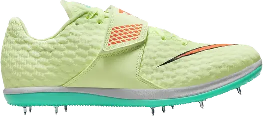 Кроссовки Nike High Jump Elite 'Barely Volt Hyper Orange', зеленый