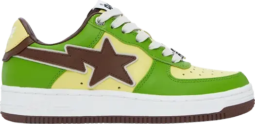 Кроссовки Bapesta Green Brown SSENSE Exclusive, зеленый