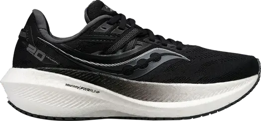 Кроссовки Saucony Triumph 20 Wide Black White, черный