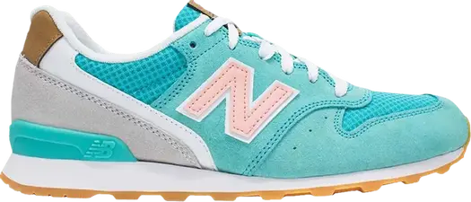 Кроссовки New Balance Wmns 996 Wide 'Teal Pink', бирюзовый