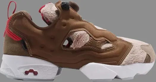 Кроссовки instapump fury og mu 'khaki' Reebok, коричневый