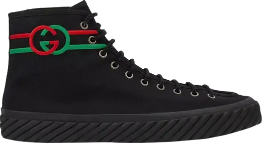 Кроссовки Gucci Interlocking G High, черные