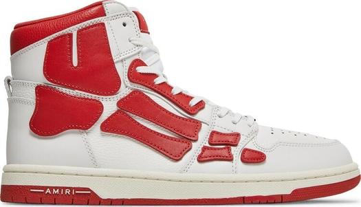 Кроссовки Amiri Skel Top High White Red, белый