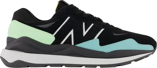 Кроссовки New Balance 57/40 'Black Vibrant Spring Glow', черный