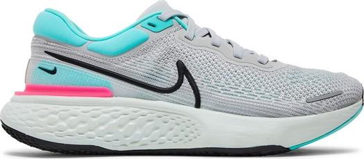 Кроссовки Nike ZoomX Invincible Run Flyknit 'Grey Fog Dynamic Turquoise', серый