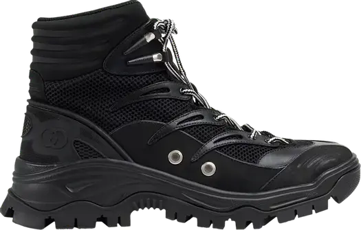 Кроссовки Gucci Lace Up Boot Black, черные