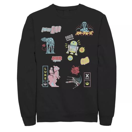 Мужской свитшот Star Wars Icon Glitch Array Licensed Character