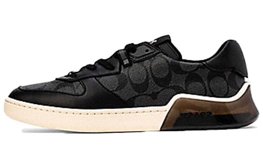 Кроссовки COACH CitySole Skateboard Shoes Men Low-Top Black Beige White