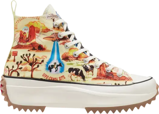 Кроссовки Converse Run Star Hike High Twisted Resort - UFO Crash Site, желтый
