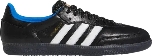 Кроссовки Adidas Gino Iannucci x Samba ADV RYR 'Black Blue Bird', черный