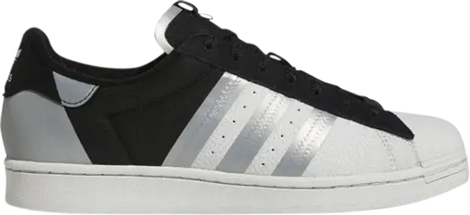 Кроссовки Adidas Superstar 'Black Silver Metallic', черный