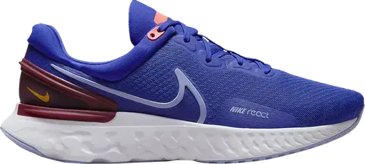 Кроссовки Nike React Miler 3 'Concord Dark Beetroot', синий