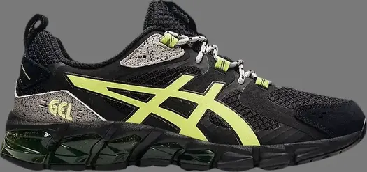 Кроссовки gel quantum 180 6 'black glow yellow' Asics, черный