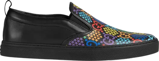 Кроссовки Gucci GG Supreme Slip-On Psychedelic, черные