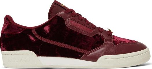 Кроссовки Adidas Continental 80 'Velvet Pack - Burgundy', красный