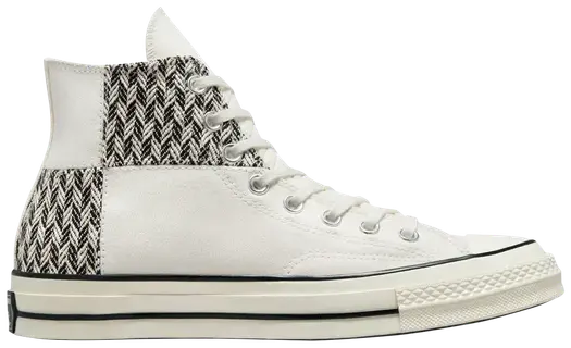 Кроссовки Converse Chuck 70 High Herringbone Patchwork, кремовый