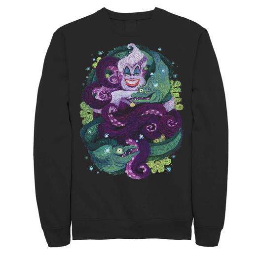 Мужской свитшот с рисунком Disney The Little Mermaid Ursula Sea Witch Licensed Character