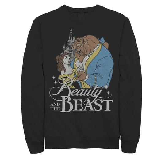 Мужской свитшот для танцев с винтажным логотипом Disney Beauty & The Beast Licensed Character