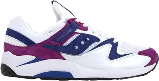 Кроссовки Saucony Grid 9000 Premium Suede White Purple, фиолетовый