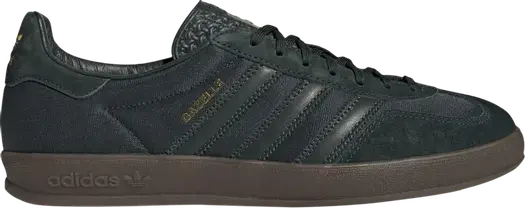 Кроссовки Adidas Gazelle Indoor 'Shadow Green Gum', зеленый