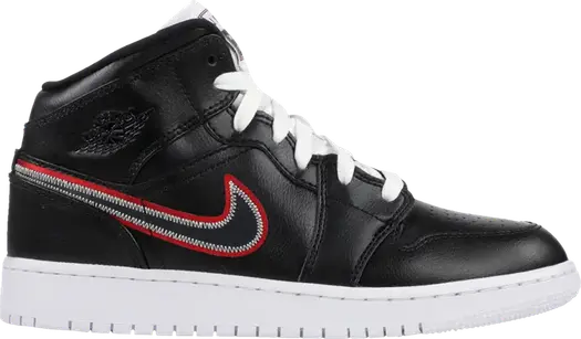 Кроссовки Air Jordan 1 Mid SE GS Maybe I Destroyed The Game, черный