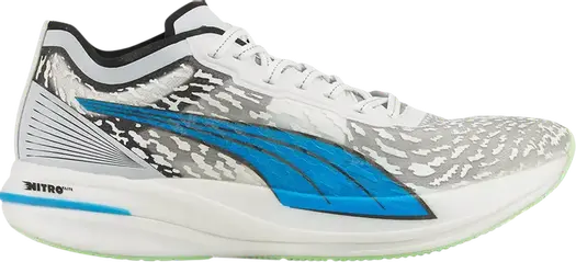Кроссовки Puma Deviate Nitro Elite Racer Wildwash, белый