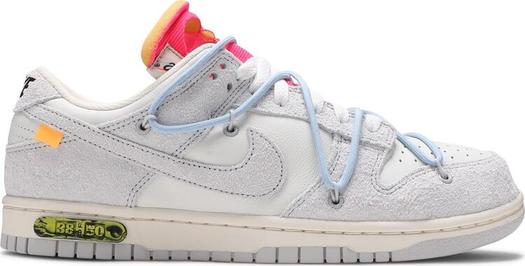 Кроссовки Nike Off-White x Dunk Low 'Lot 38 of 50', белый