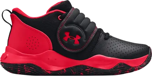 Кроссовки Under Armour Zone BB GS Black Red Camo, черный