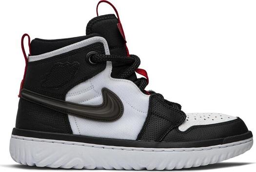 Кроссовки Air Jordan 1 React High Black White, черный