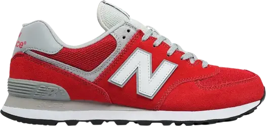 Кроссовки New Balance 574, красный/светло-серый