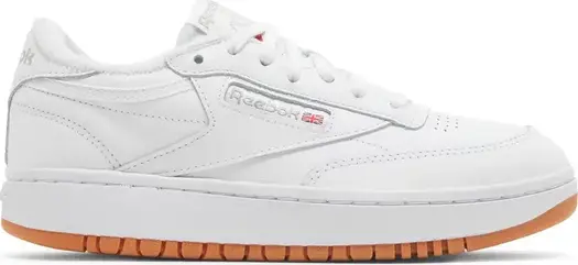 Кроссовки wmns club c double 'white gum' Reebok, белый